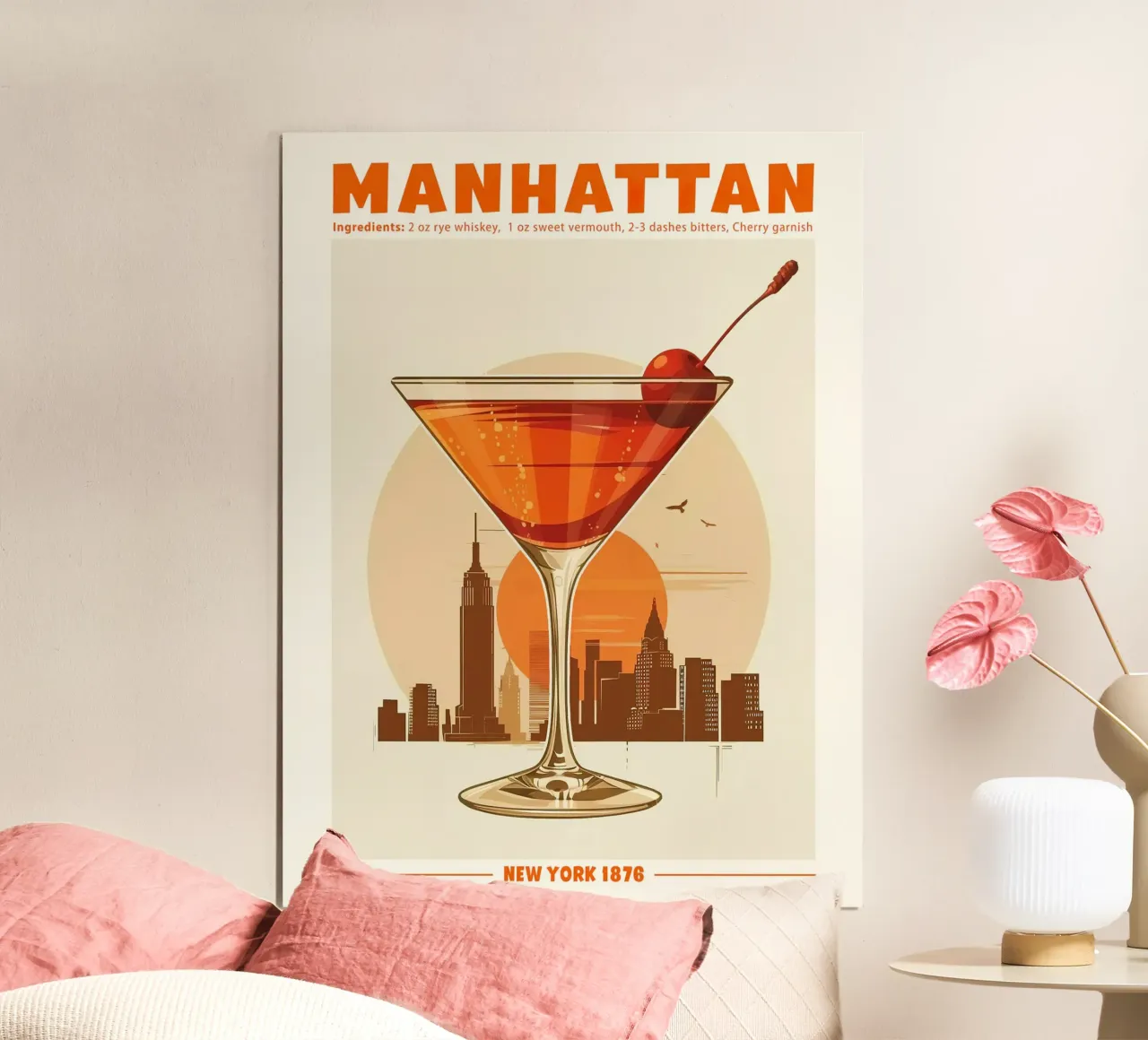 Manhattan, New York 1876 poster da janetlynn