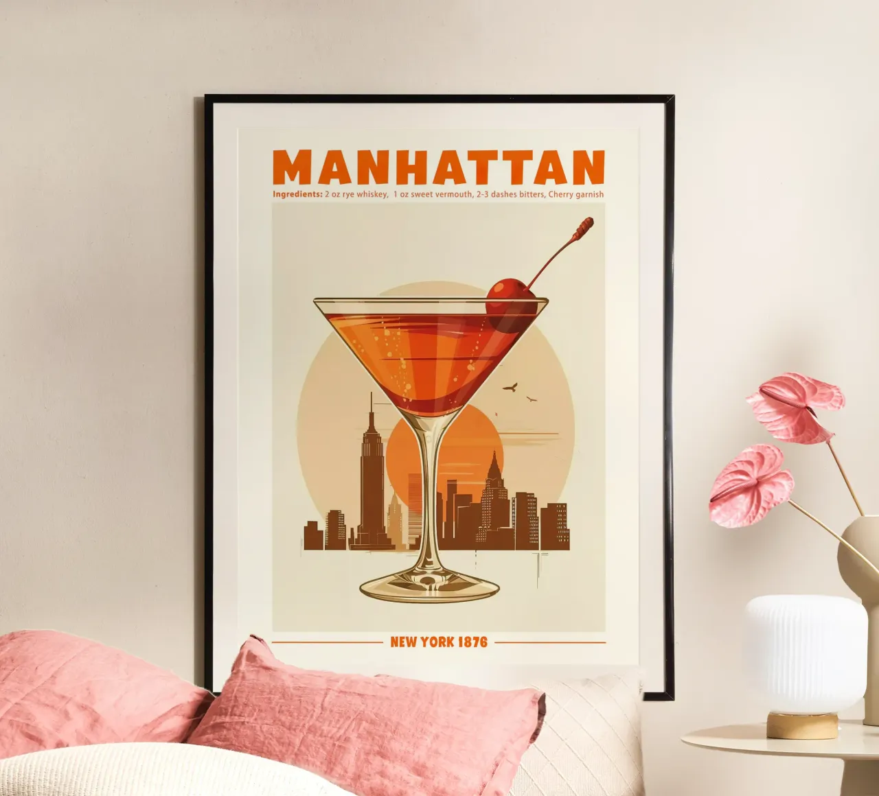 Manhattan, New York 1876 poster da janetlynn