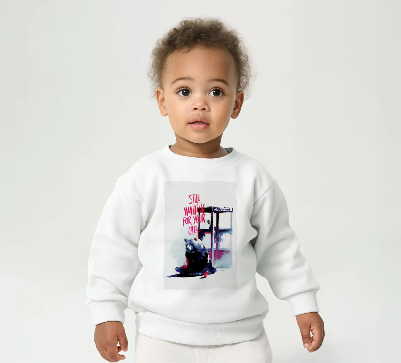 Waiting for your call baby sweatshirt van Róbert Farkas