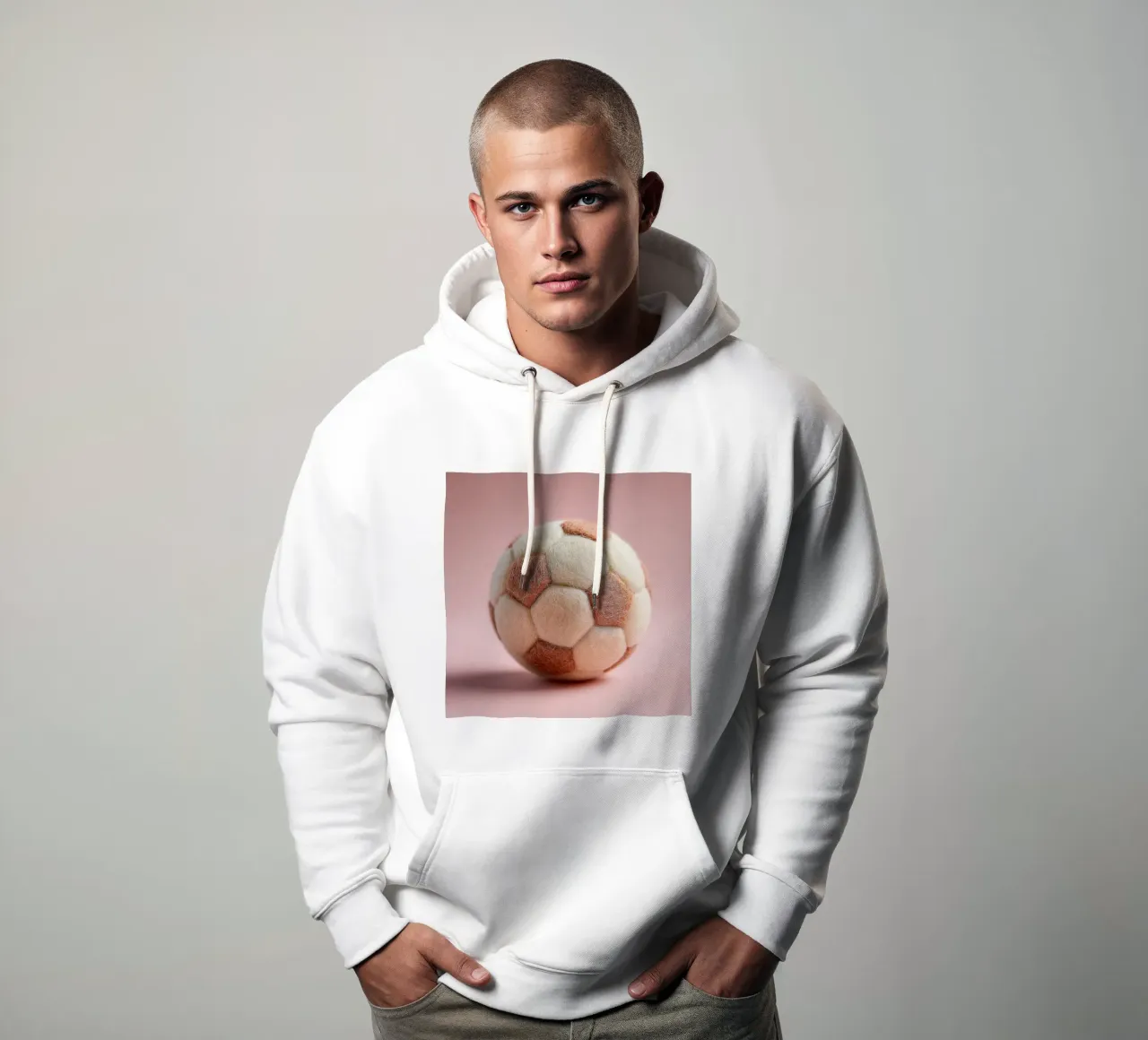 Pallone da calcio soffice felpa con cappuccio da Motivate-Today