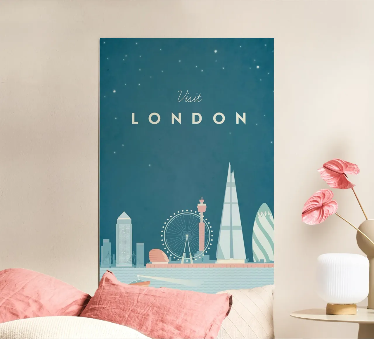 occhio di londra edificio gherkin shard poster con telaio in plastica da unyil shope