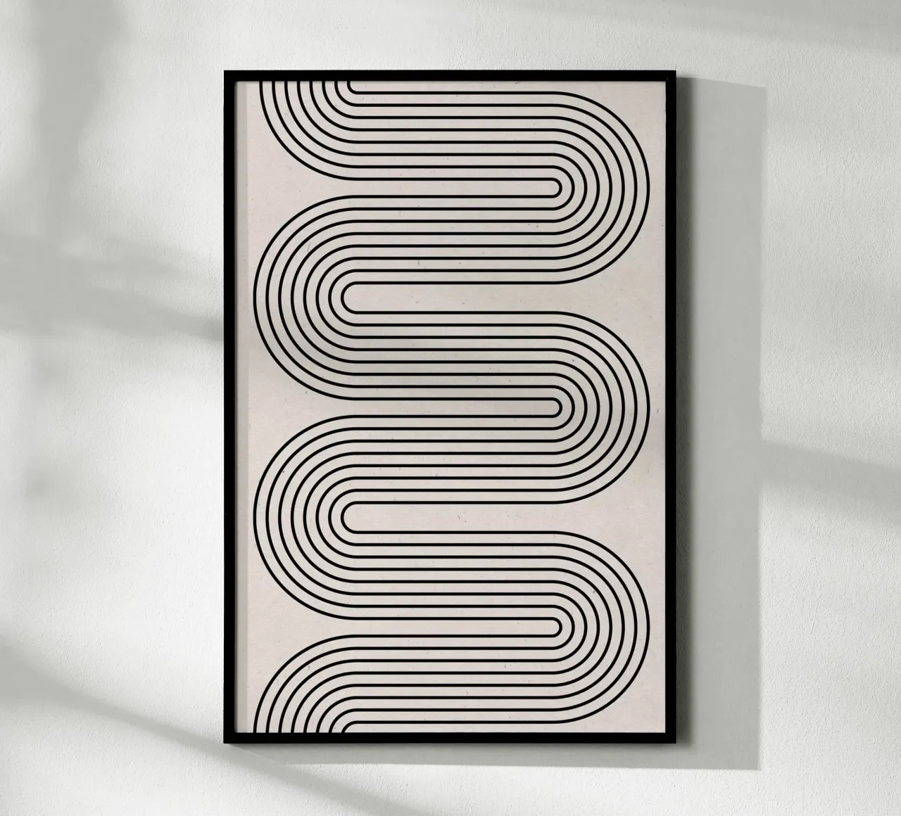 Equilibrio moderno n. 4 poster con telaio in plastica da The Miuus Studio
