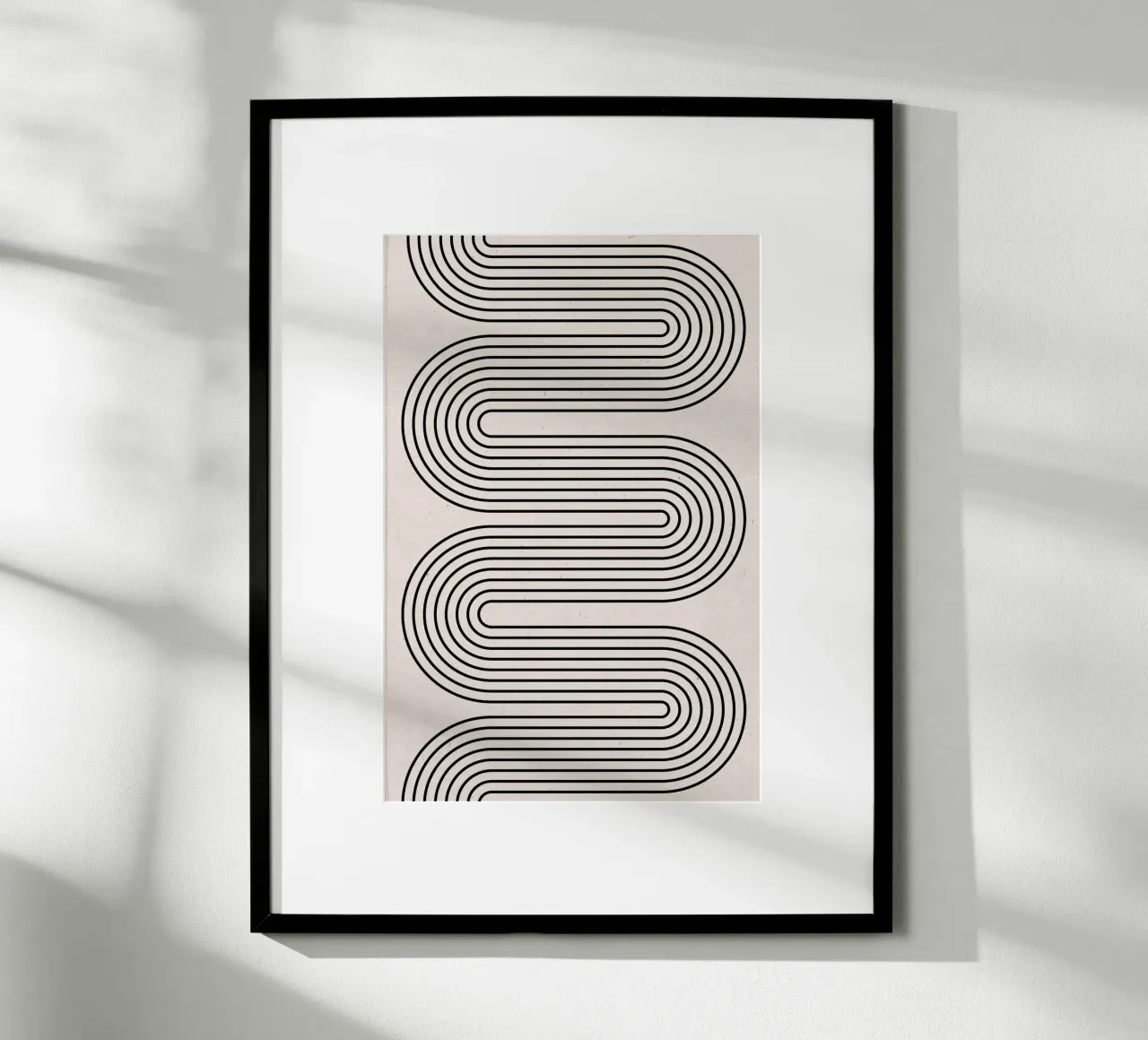 Equilibrio moderno n. 4 poster con telaio in plastica da The Miuus Studio