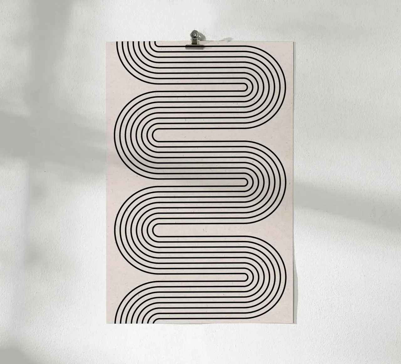 Equilibrio moderno n. 4 poster con telaio in plastica da The Miuus Studio