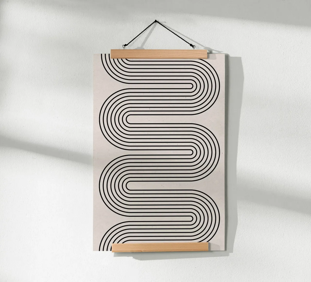 Equilibrio moderno n. 4 poster con telaio in plastica da The Miuus Studio
