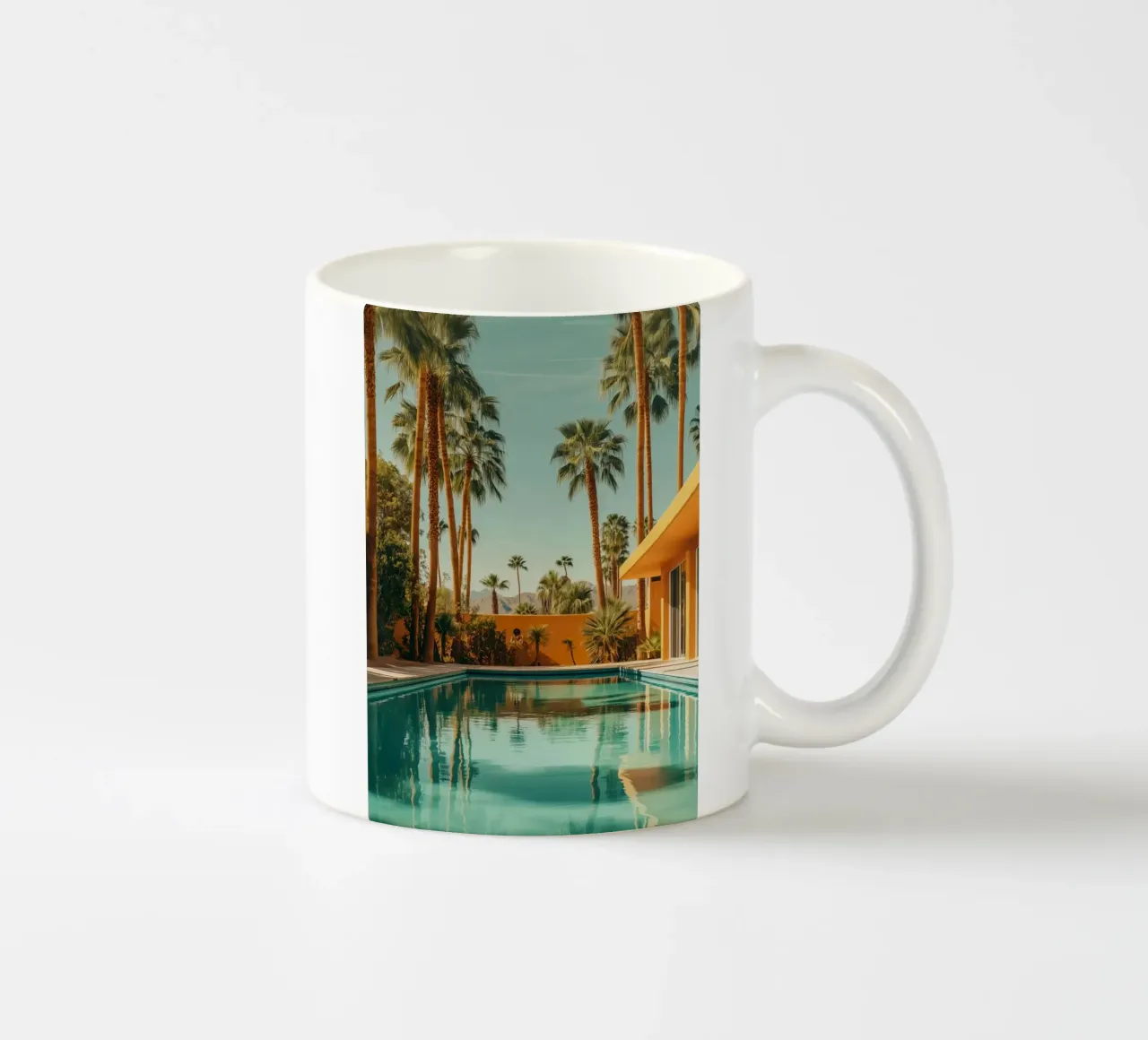 Palm Springs Poolside tazza in ceramica da lennytravers