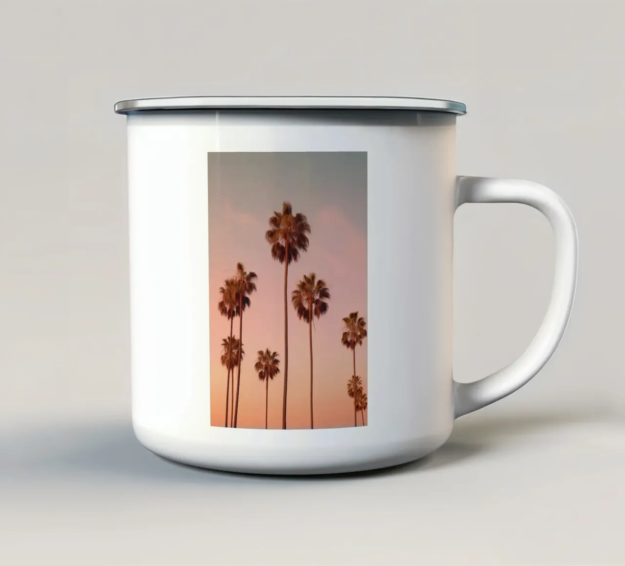 Pink Palms tazza in smalto da lennytravers
