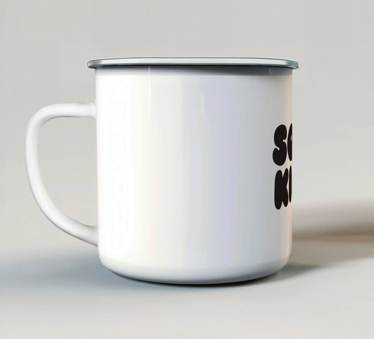 Sofa King tazza in smalto da Verplanungsagentur