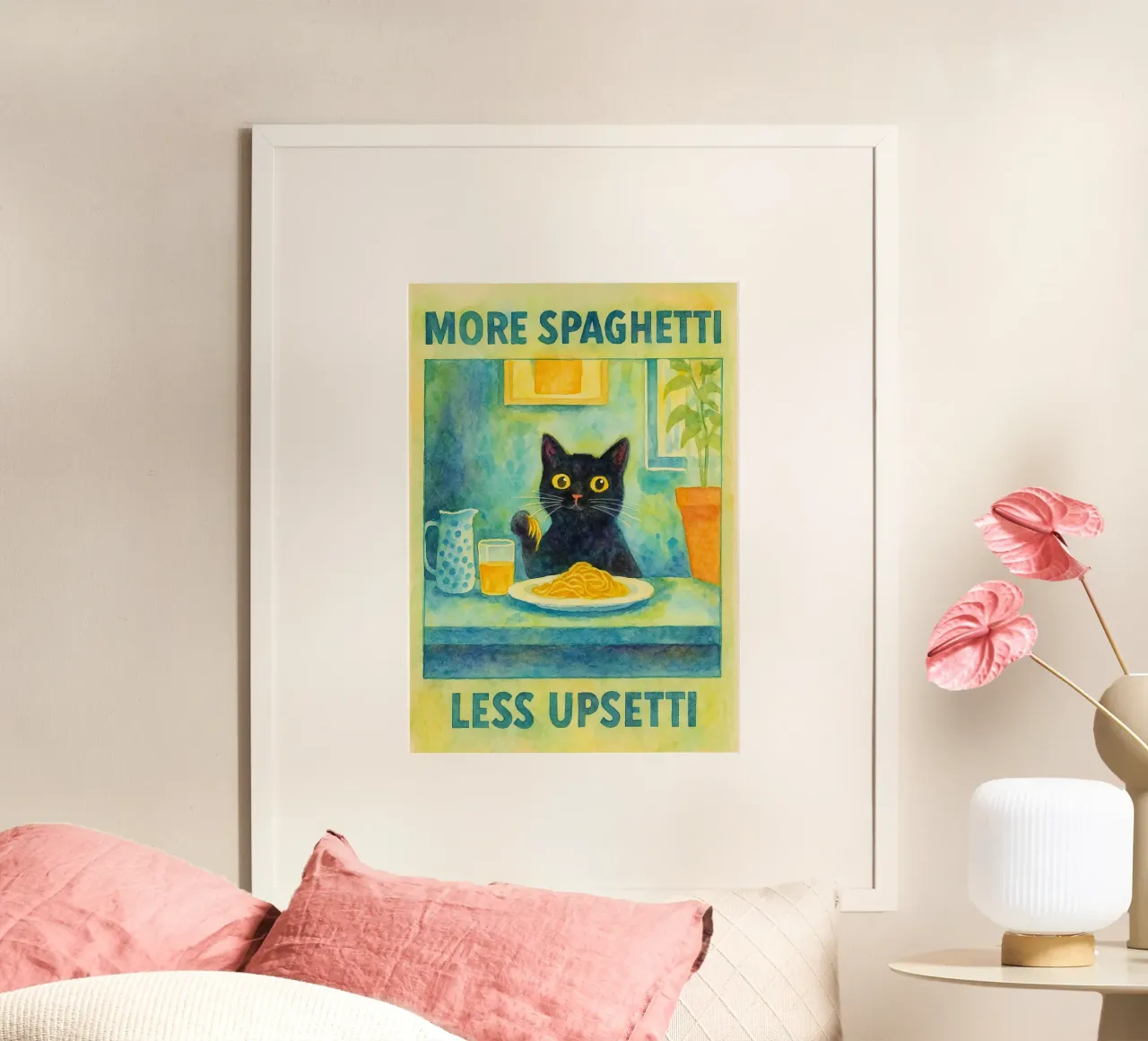 more spaghetti less upsetti poster da hexis