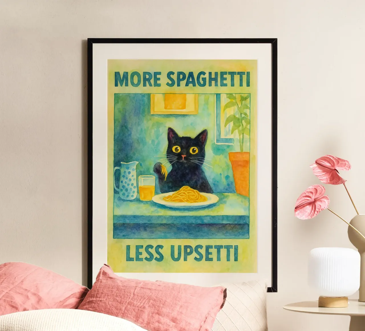 more spaghetti less upsetti poster da hexis