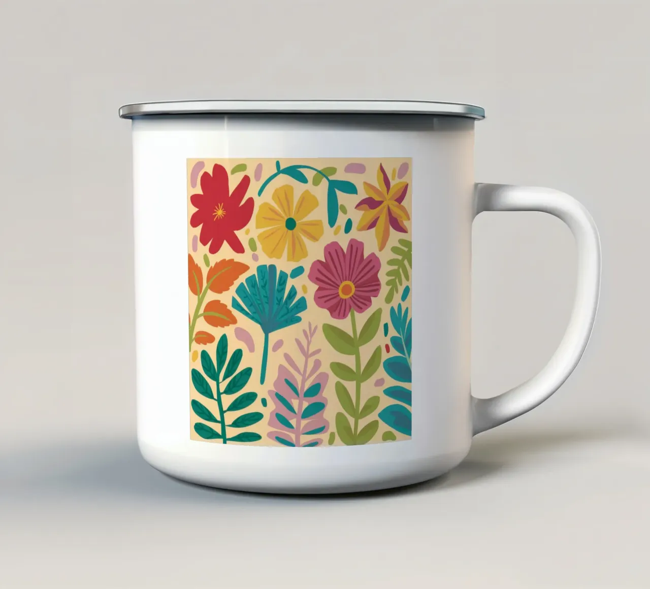 Arazzo Autumn Bloom tazza in smalto da Bara Suara