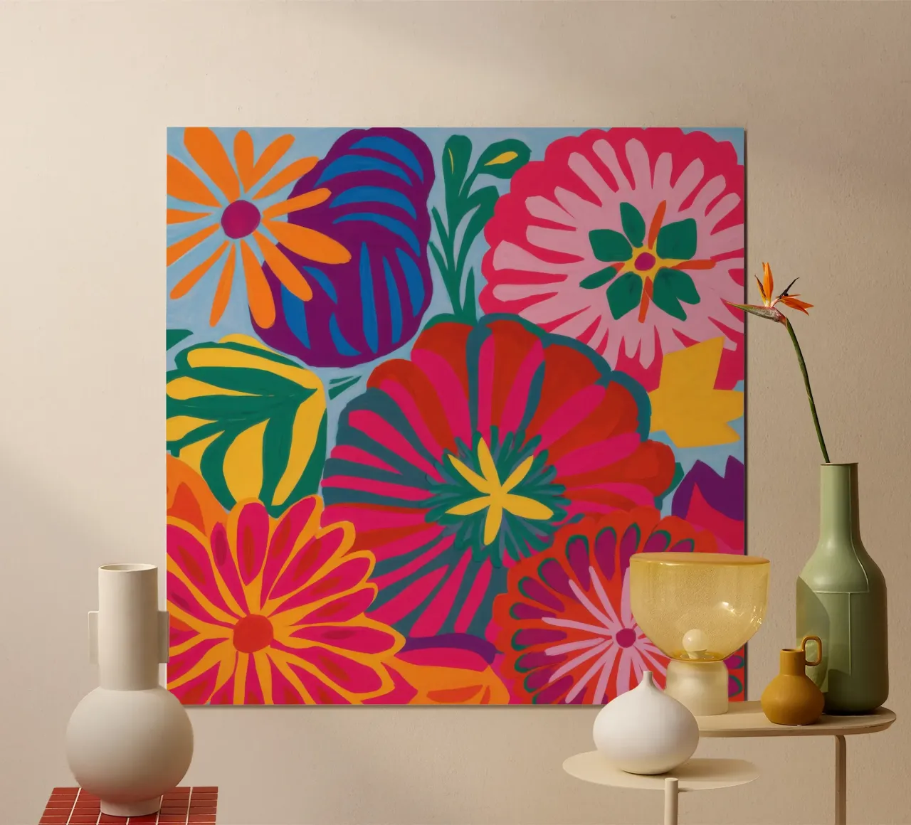 Fiori della Fiesta messicana poster da Snow Mist