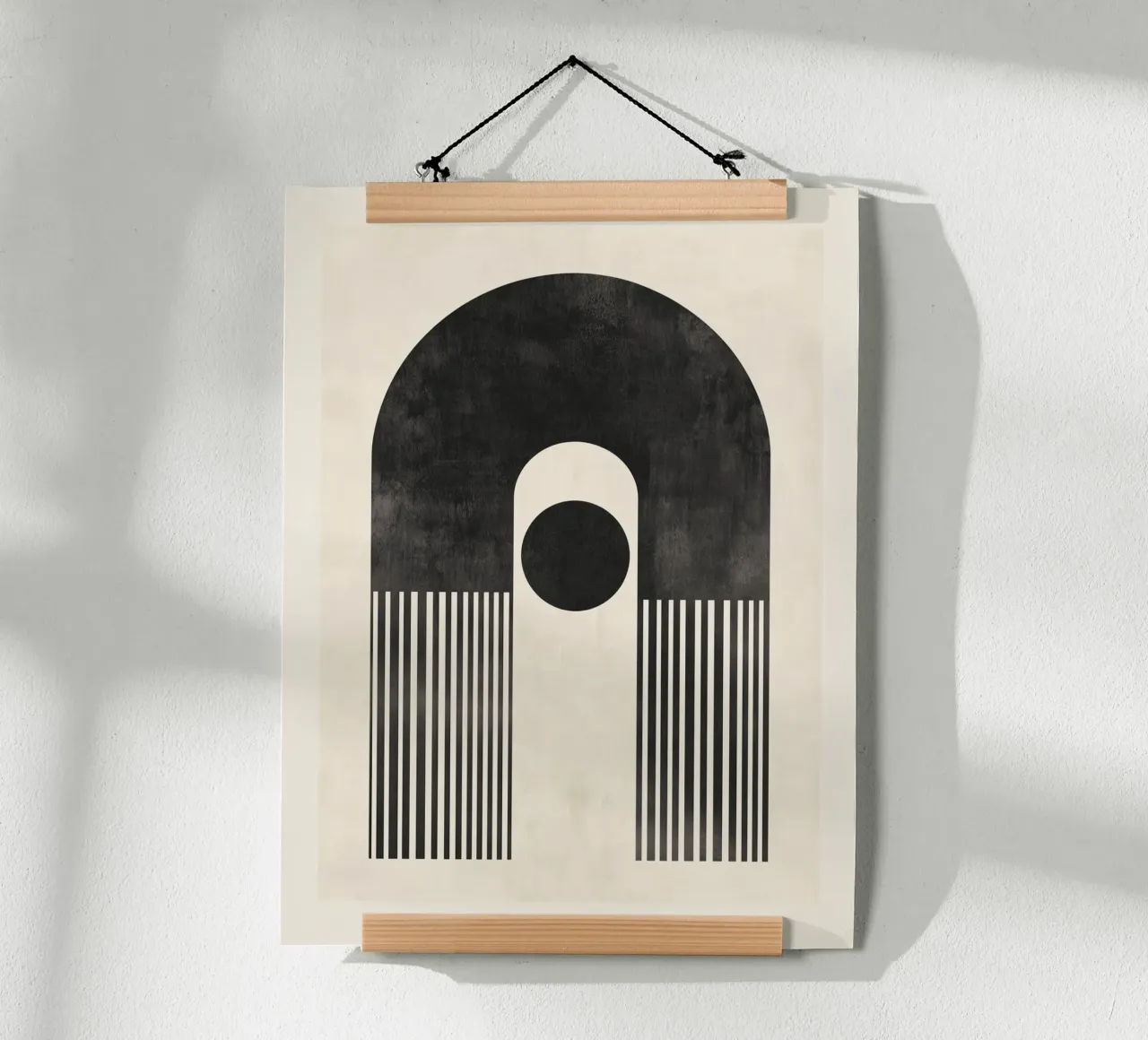 Esplorazione grafica della simmetria poster con telaio in plastica da Carinaprint