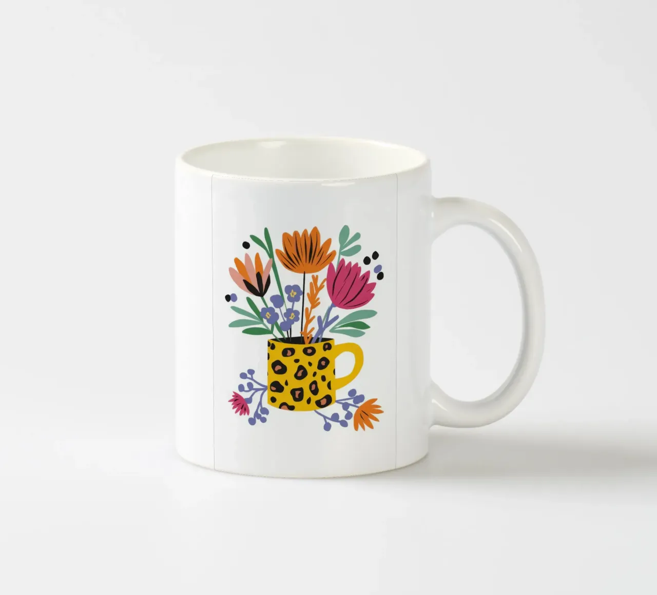Bouquet leopardato tazza in ceramica da Snow Mist