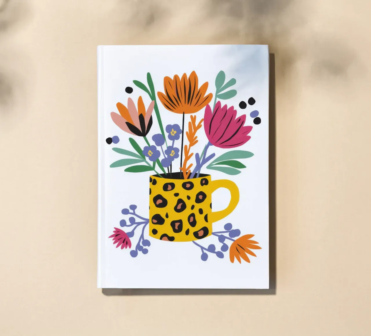 Leopard Print Bouquet notebook by Snow Mist