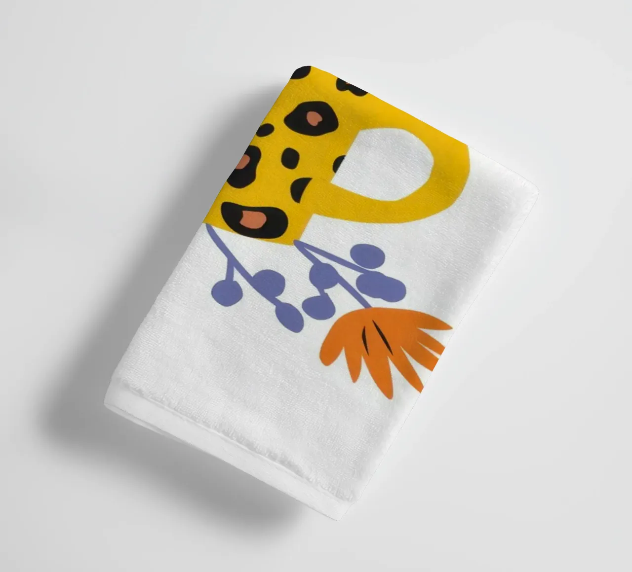 Leopard Print Bouquet towel by Snow Mist