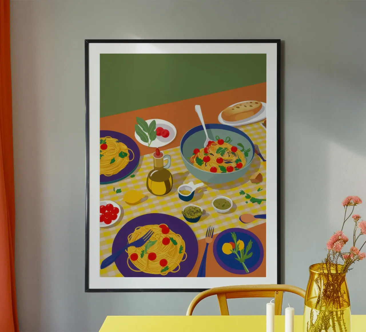 Mediterraan feest plattegrond poster van Bara Suara