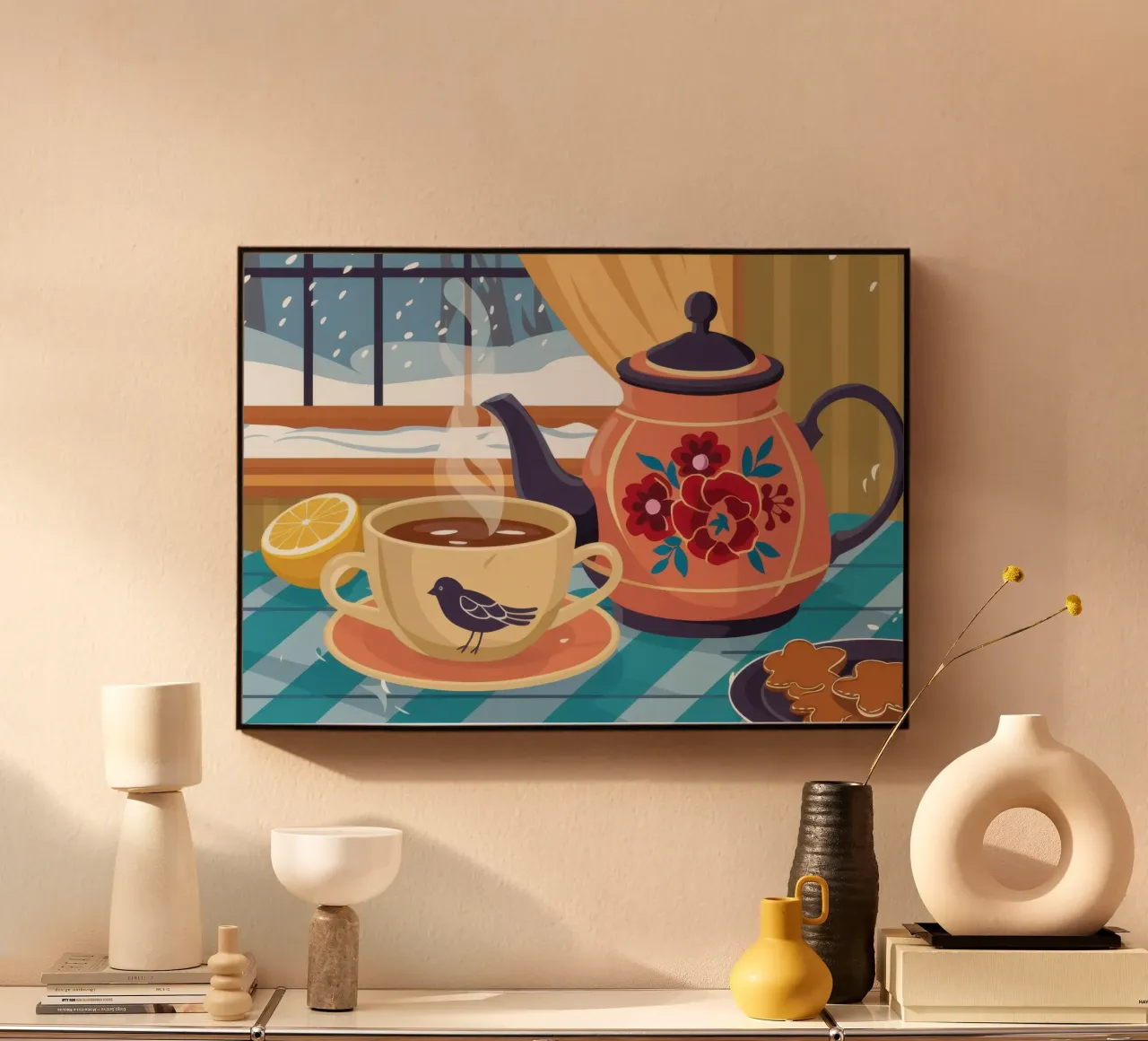 Winter Window Tea acryl van Snow Mist