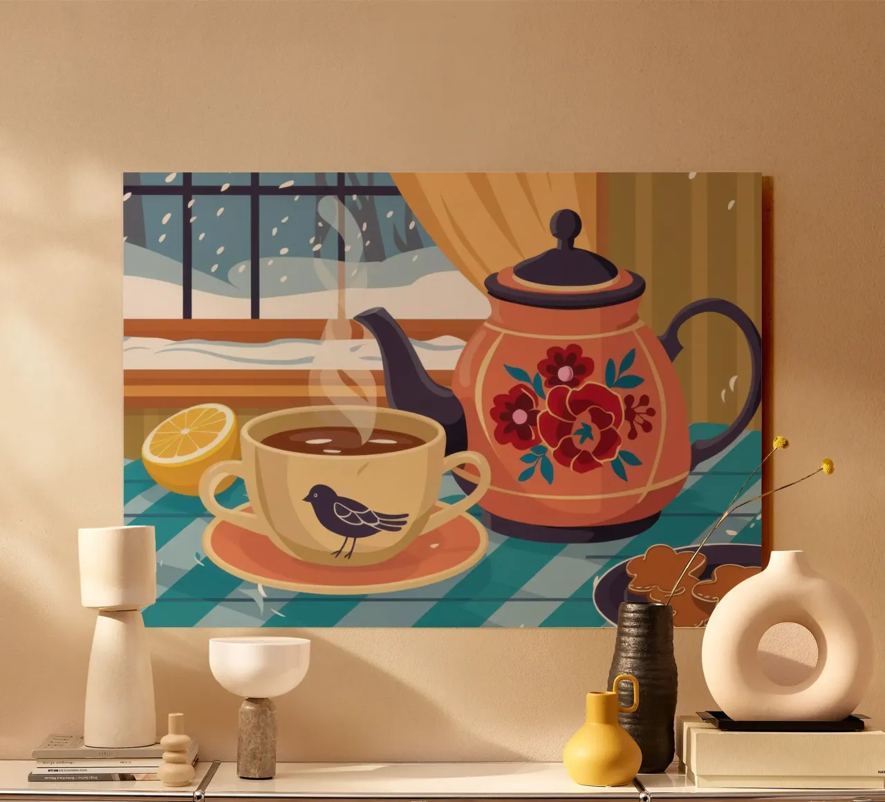 Winter Window Tea acryl van Snow Mist