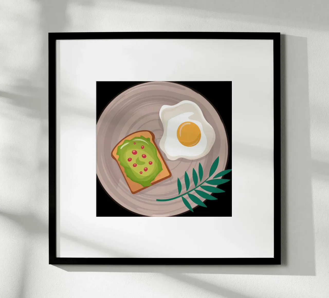 Morso mattutino perfetto poster con telaio in plastica da Bara Suara