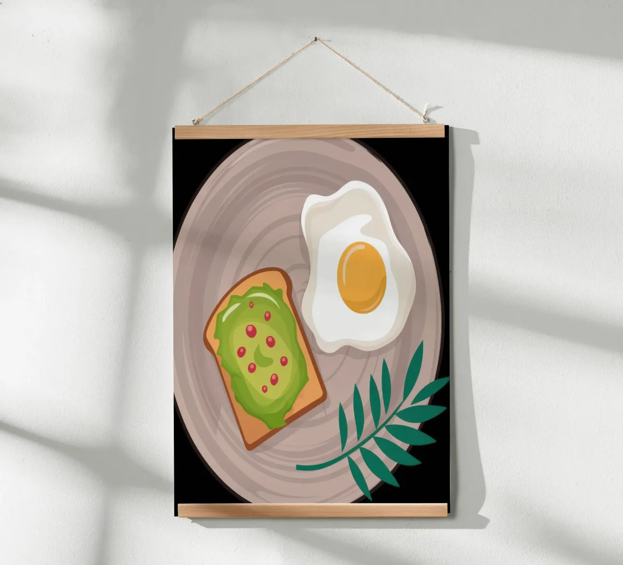 Morso mattutino perfetto poster con telaio in plastica da Bara Suara