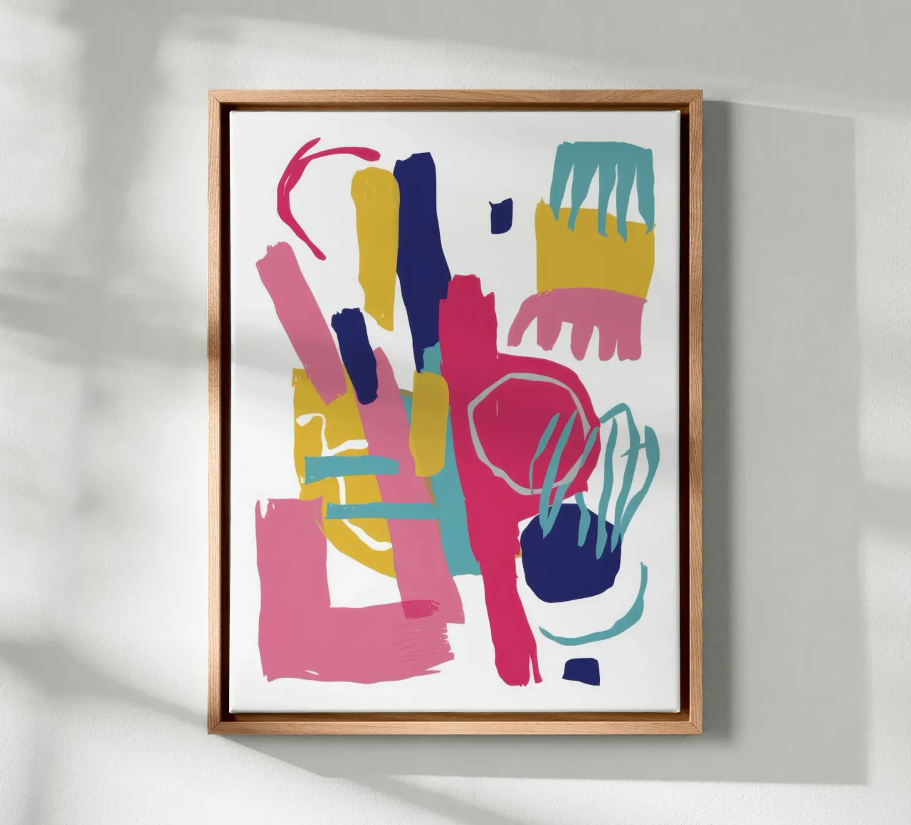 Éclat abstrait expressif toile de Snow Mist