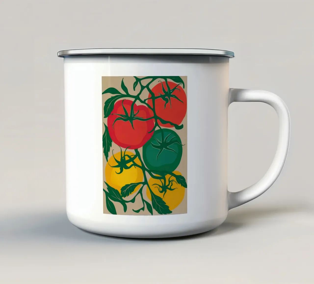 Heirloom Tomato Vine tazza in smalto da Snow Mist