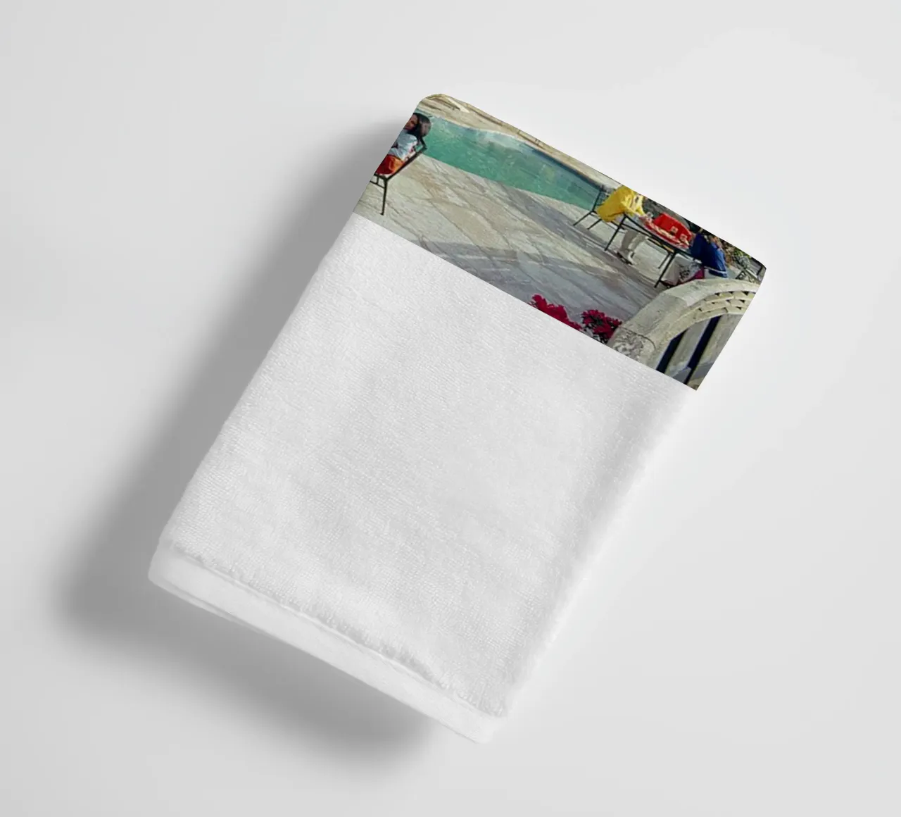Gathering at the Pool towel by The Poster UK