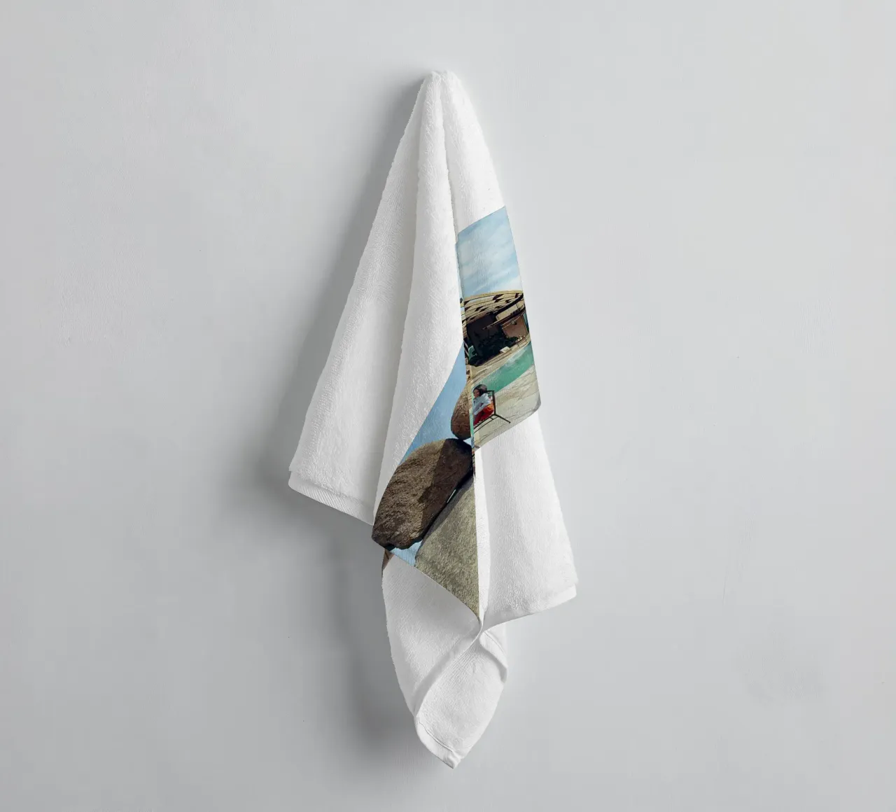 Gathering at the Pool towel by The Poster UK