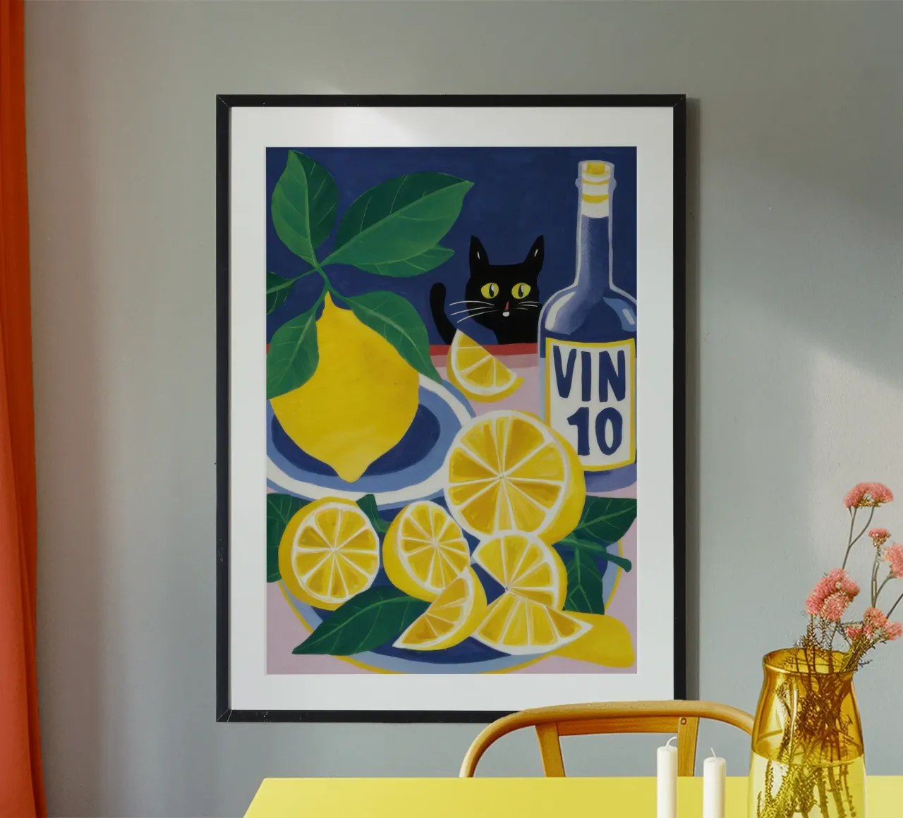 Misfatto al limone zuccherato poster con telaio in plastica da Autumn Season