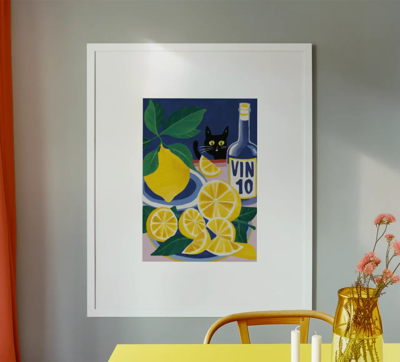 Misfatto al limone zuccherato poster con telaio in plastica da Autumn Season