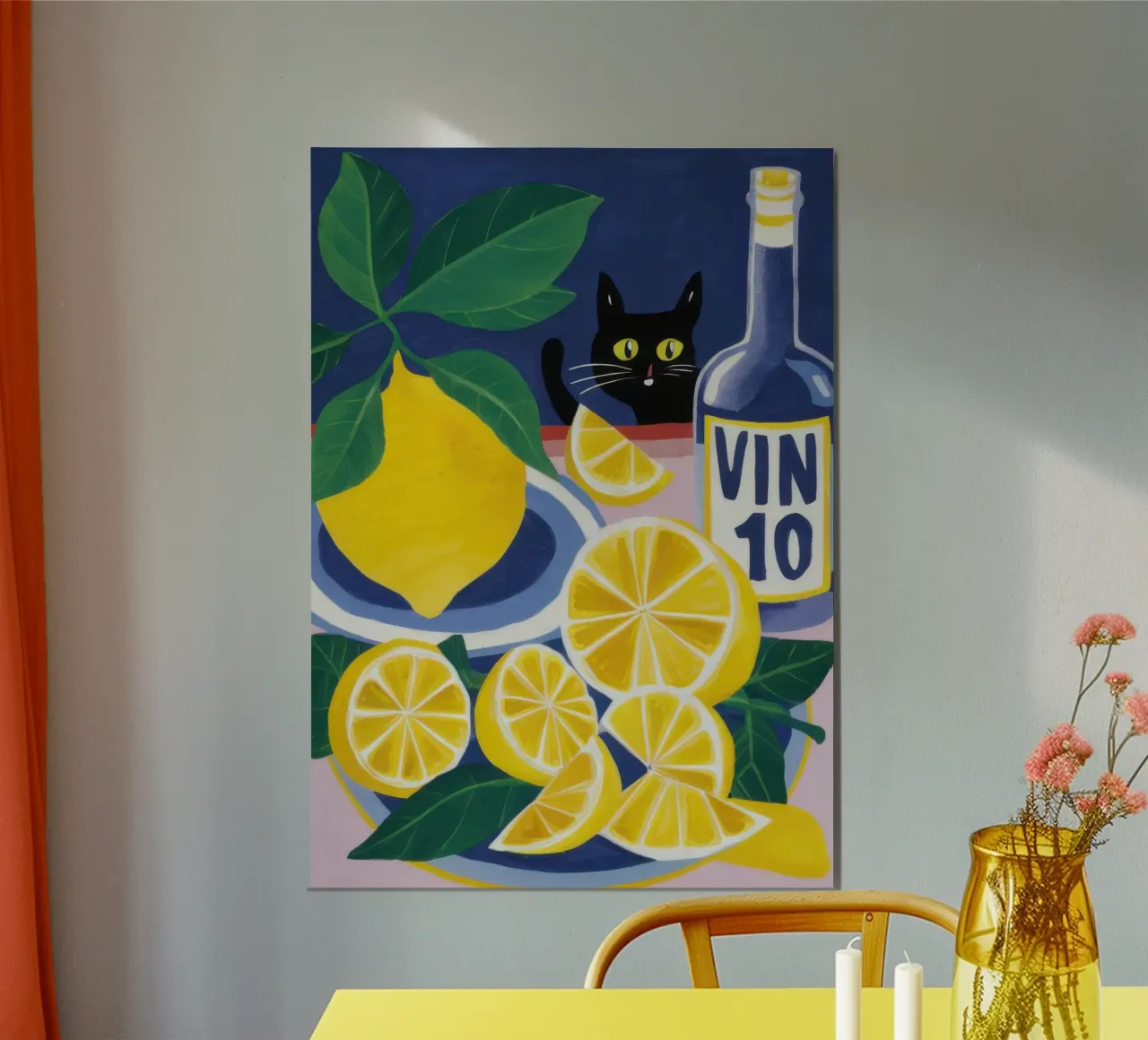 Misfatto al limone zuccherato poster con telaio in plastica da Autumn Season