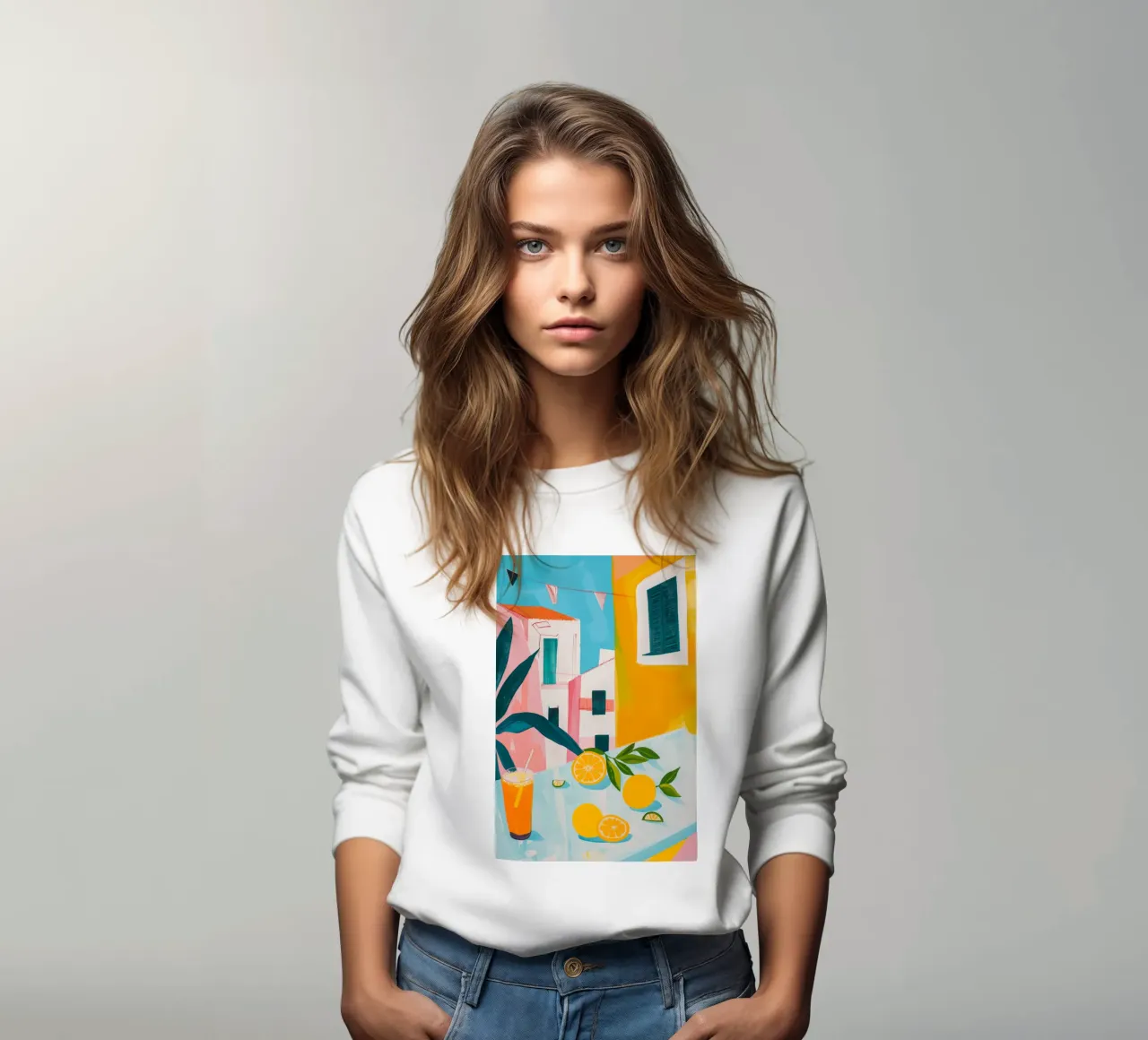 Brunch in Valencia sweatshirt by LeDieg