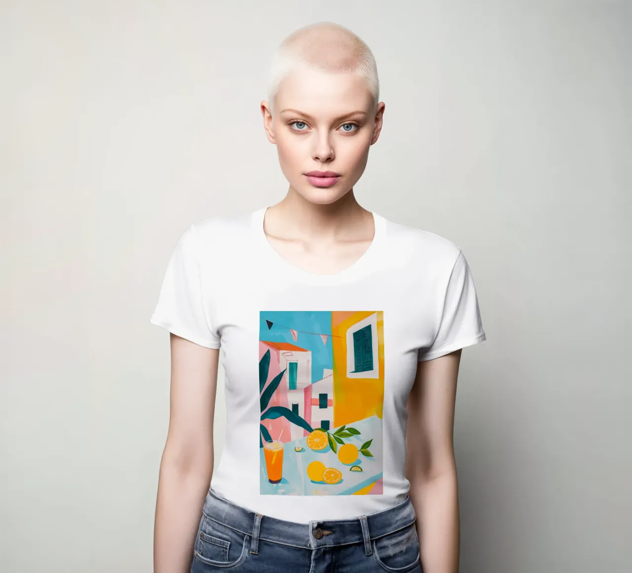 Brunch in Valencia women's fitted t-shirt by LeDieg