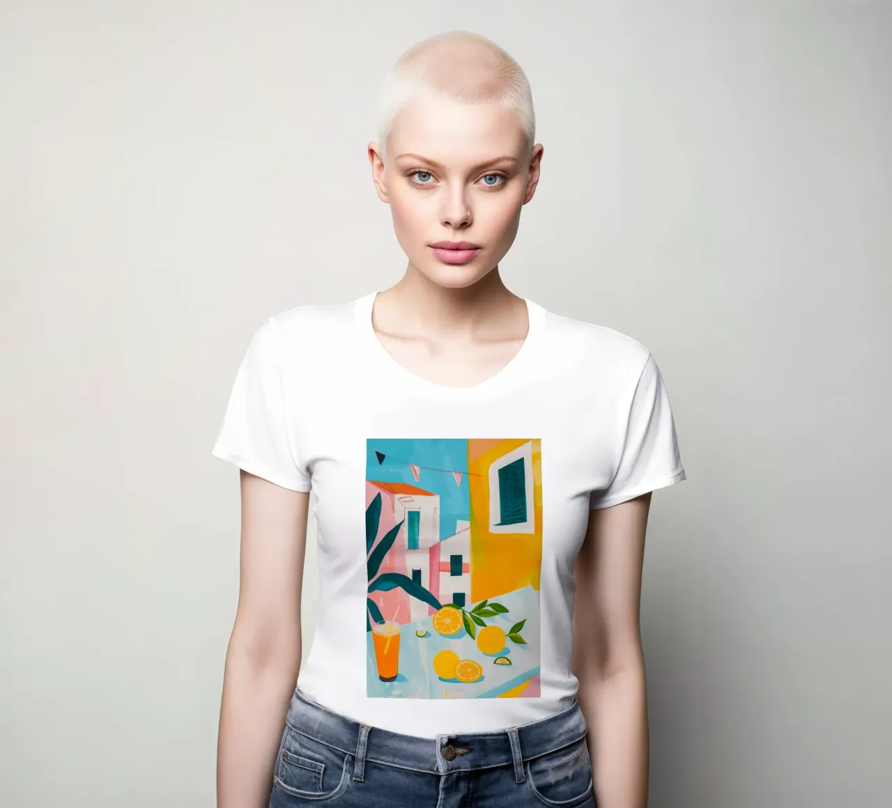 Brunch in Valencia women's fitted t-shirt by LeDieg