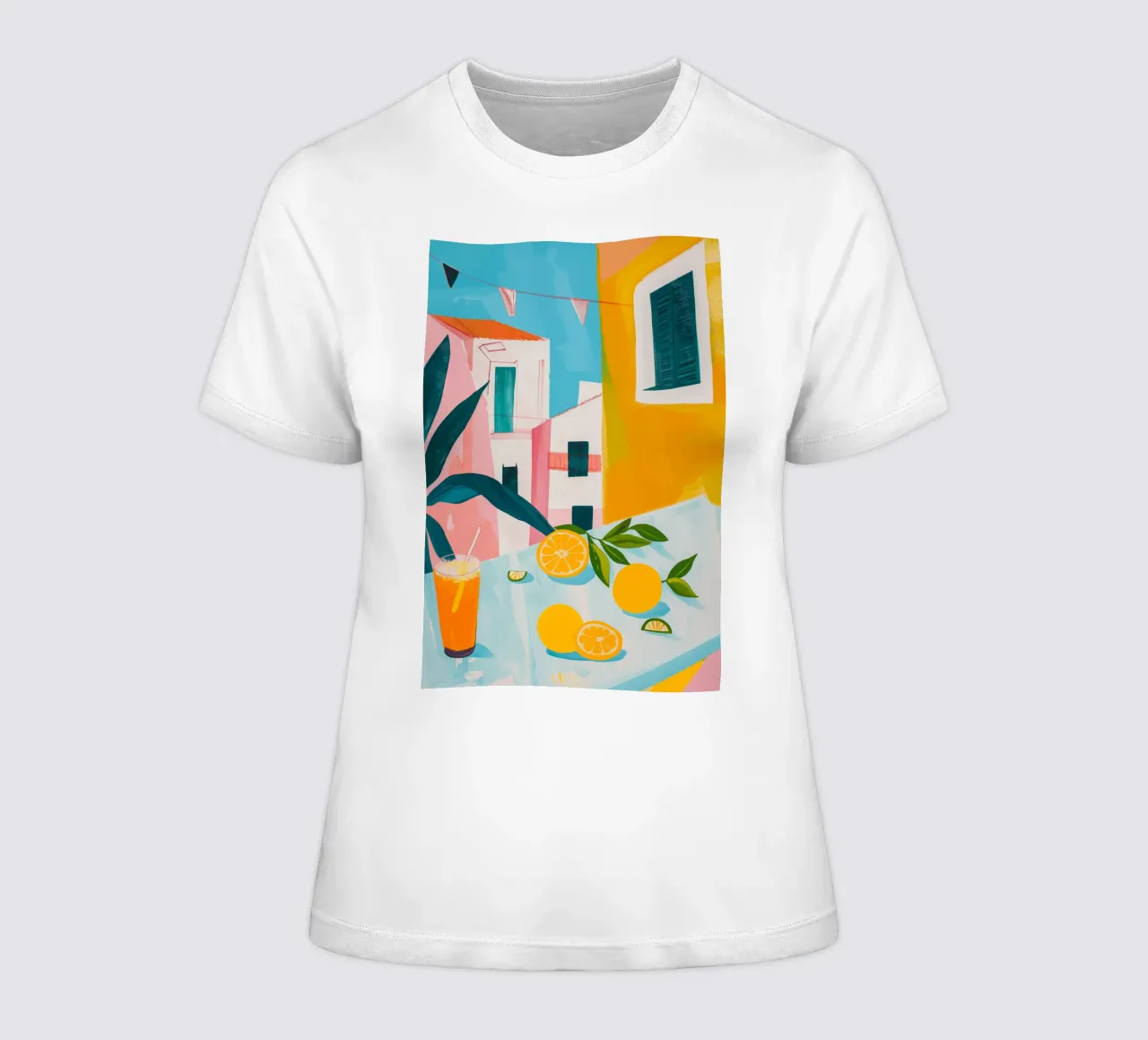 Brunch in Valencia women's fitted t-shirt by LeDieg