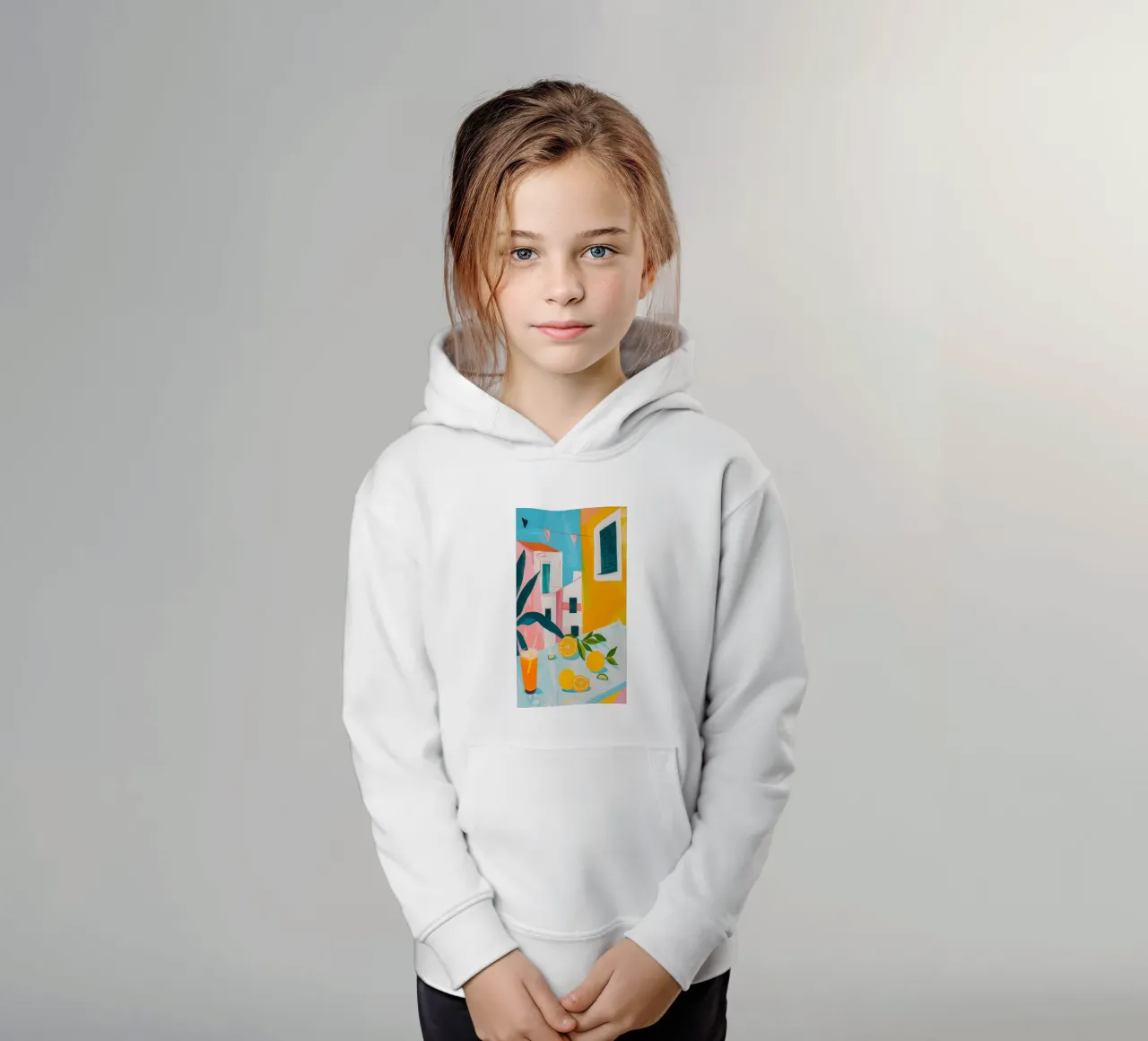 Brunch in Valencia kids hoodie by LeDieg