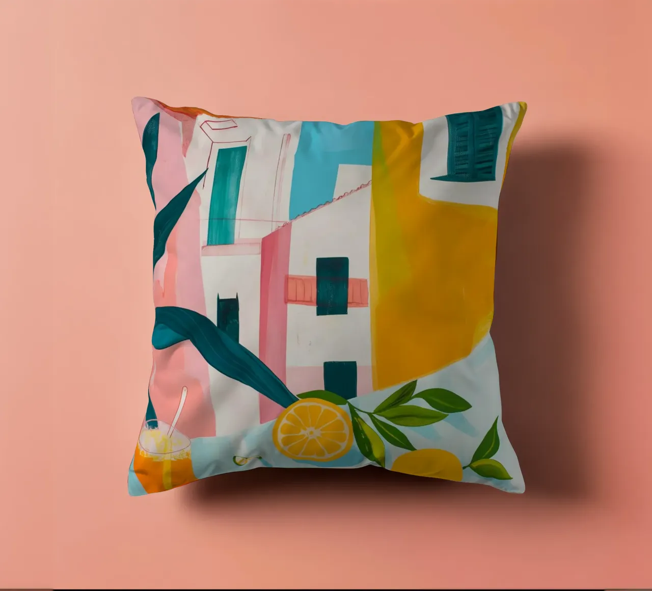 Brunch in Valencia decorative cushion by LeDieg