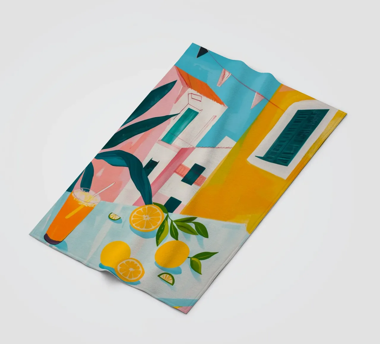 Brunch in Valencia fleece blanket by LeDieg