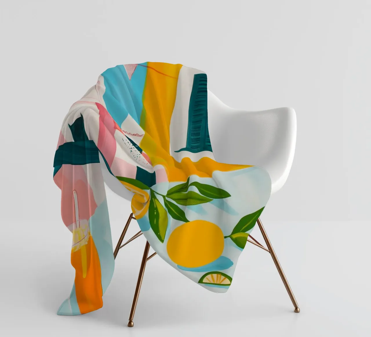 Brunch in Valencia fleece blanket by LeDieg