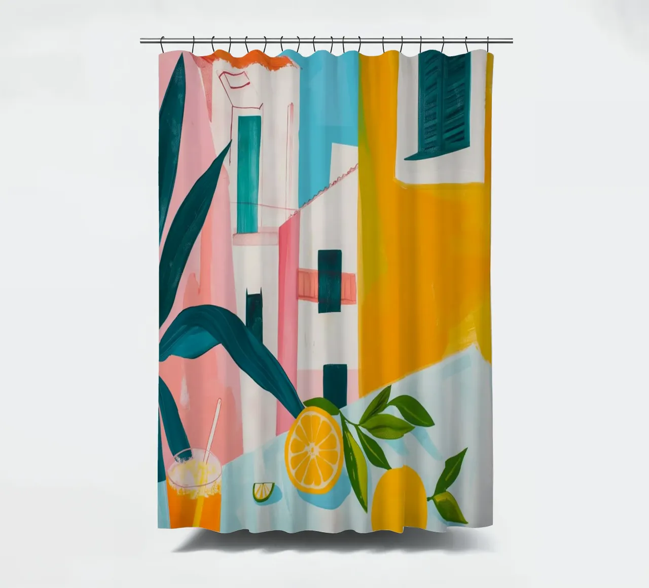 Brunch in Valencia shower curtain by LeDieg