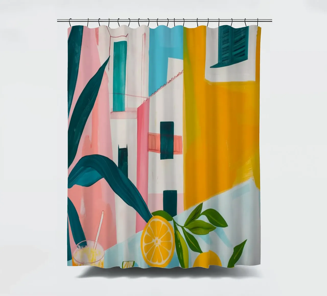 Brunch in Valencia shower curtain by LeDieg