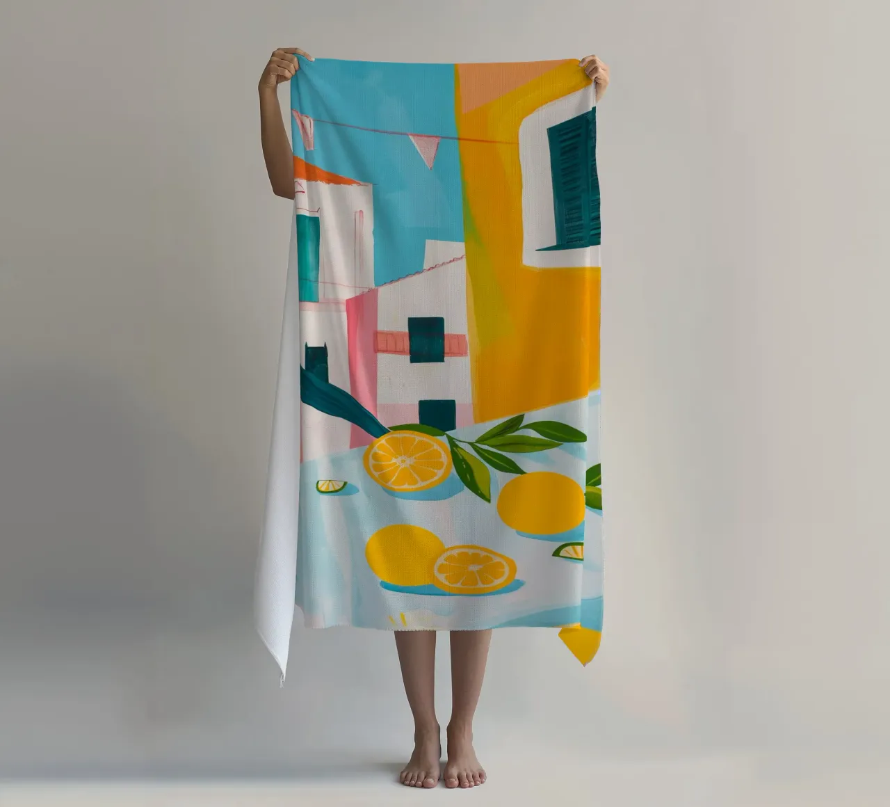 Brunch in Valencia beach towel by LeDieg