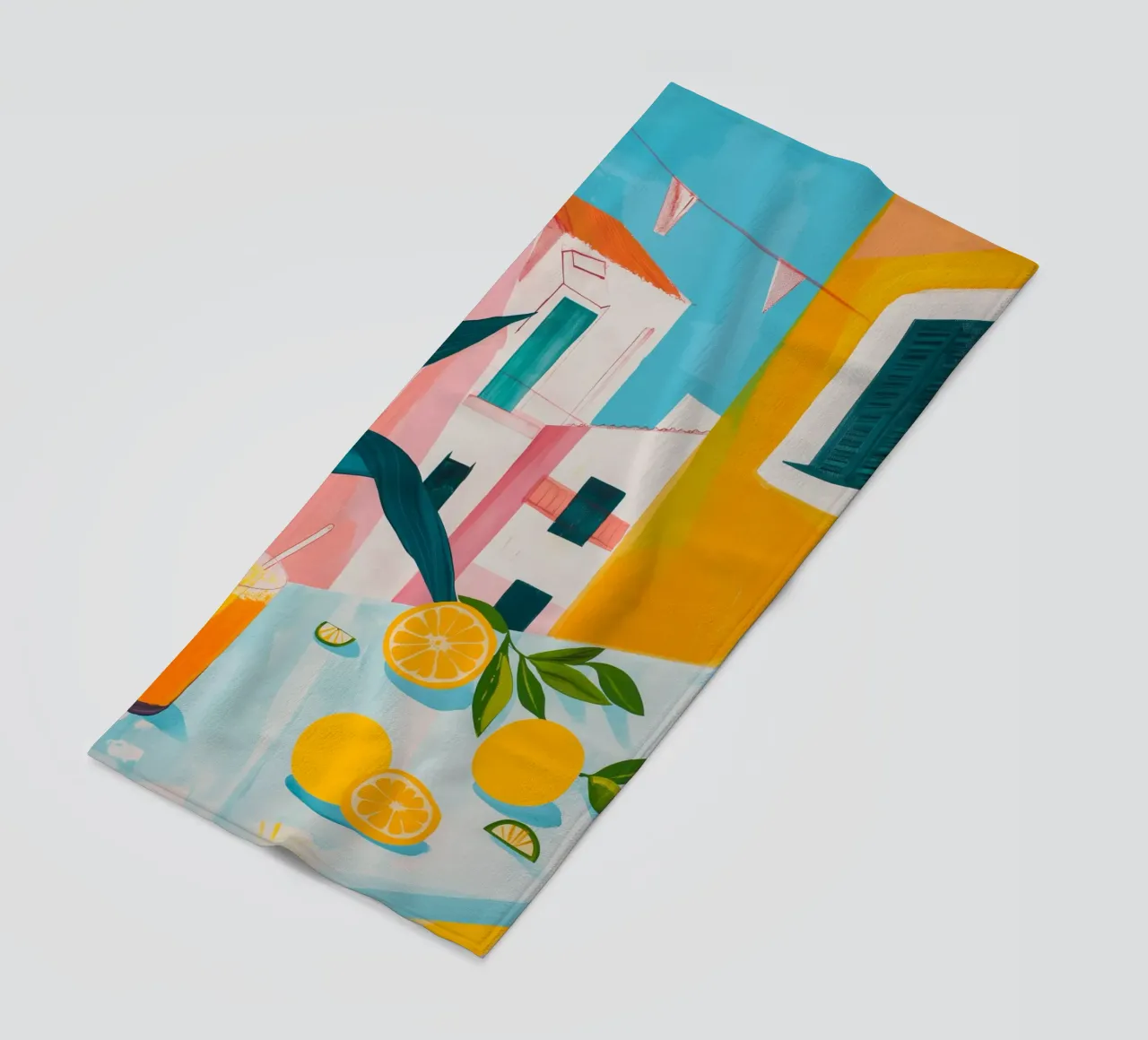 Brunch in Valencia beach towel by LeDieg