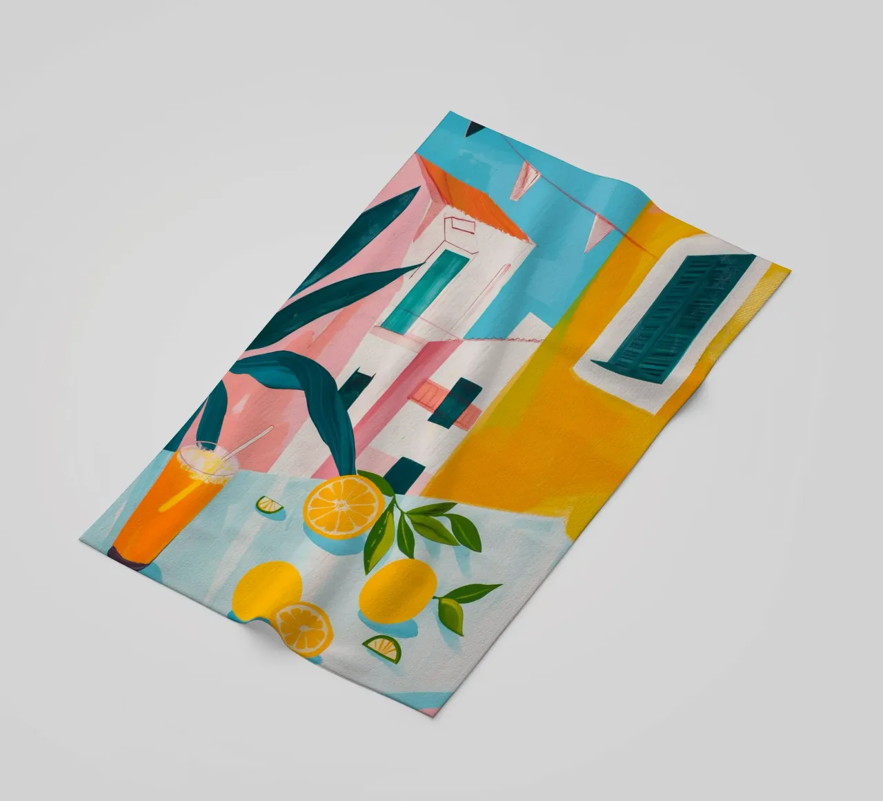Brunch in Valencia beach towel by LeDieg