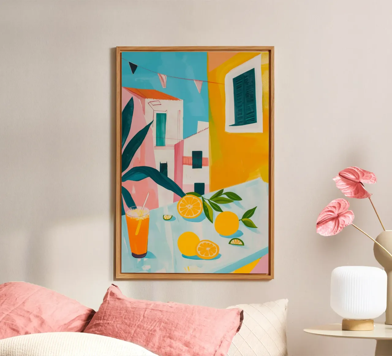 Brunch in Valencia alu-dibond by LeDieg