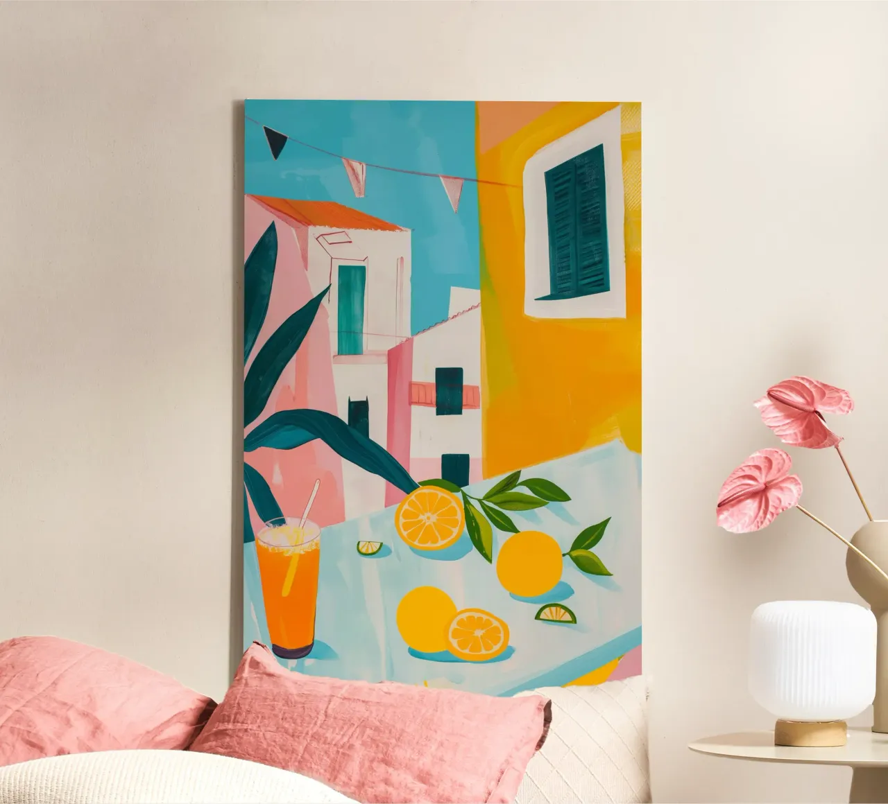 Brunch in Valencia canvas by LeDieg