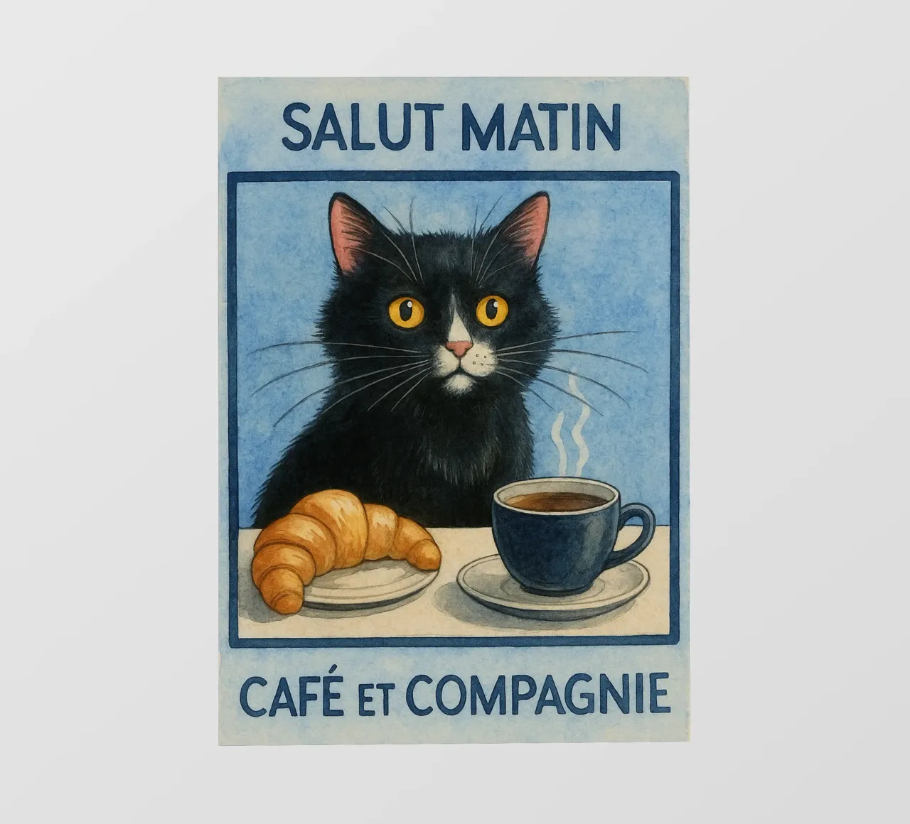 caffè mattutino e gatto in compagnia pellicola backlit da hexis