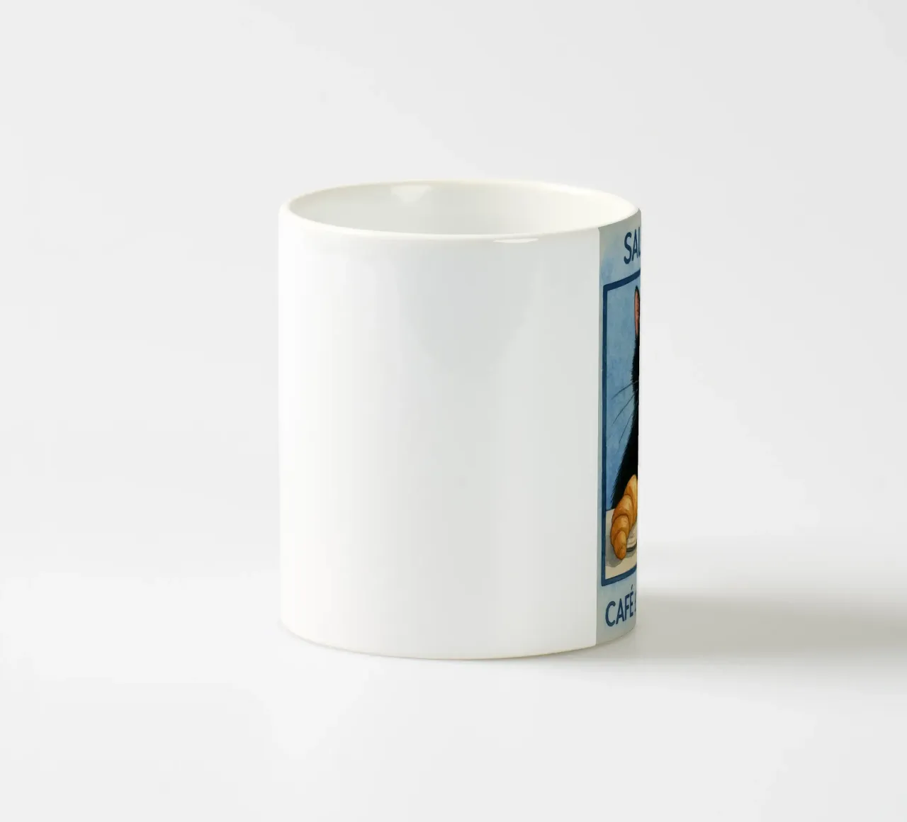 caffè mattutino e gatto in compagnia tazza in ceramica da hexis