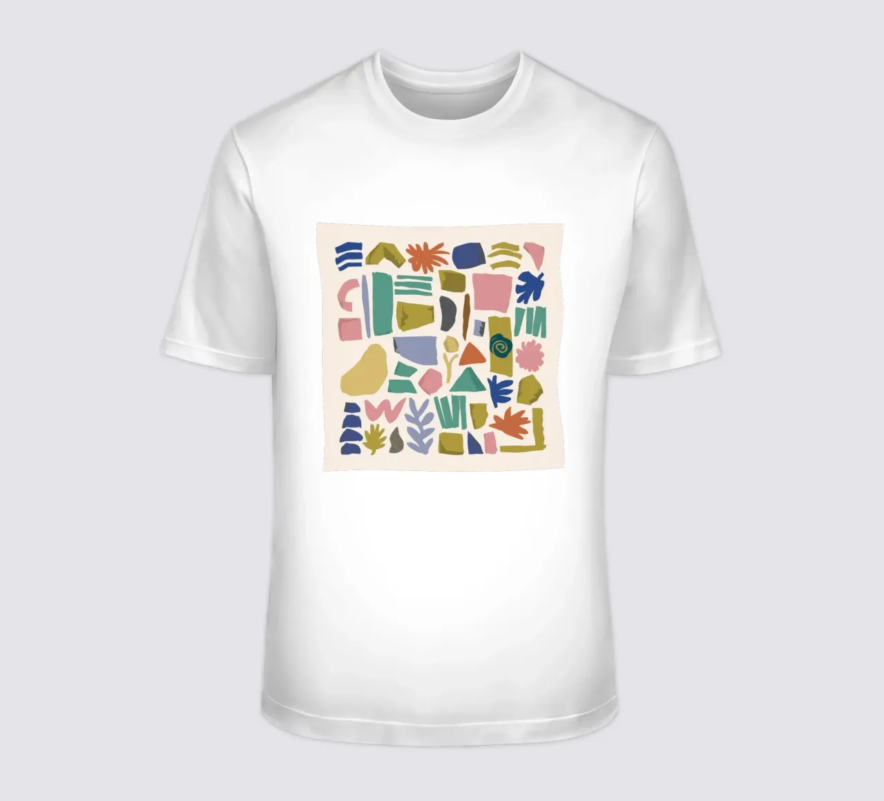 Terrazzo Shape Scatter t-shirt da Snow Mist